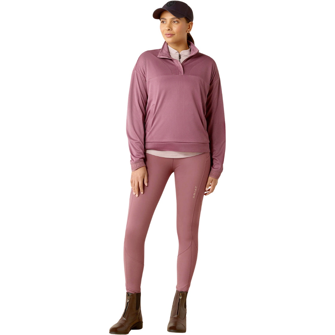 Ariat Womens Breathe Eos Half Grip Tights 10054930 - Tulipwood